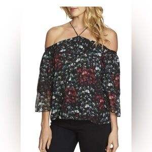 1.State Floral Cold Shoulder Blouse‎ | Size L